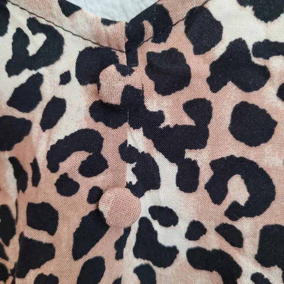 New Look Womens One-Piece Romper Size 8 Multicolor Animal Print Spaghetti Straps - Picture 5 of 13